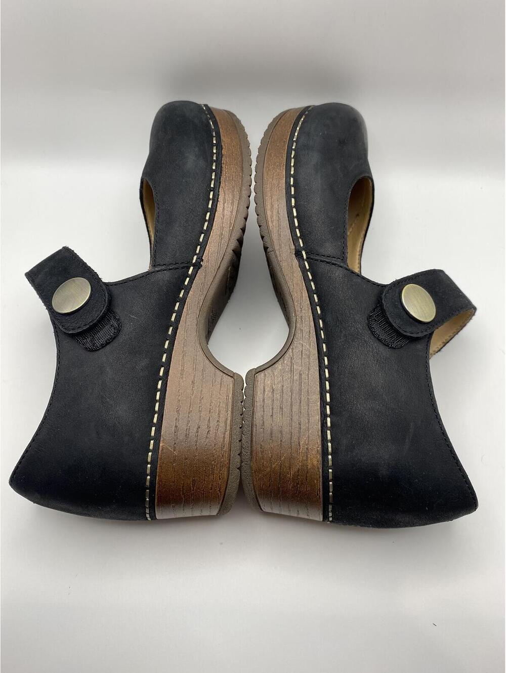 Dansko Black Leather Mary Jane Shoes Size 6 - Picture 7 of 7